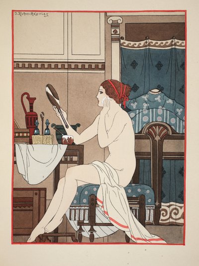 Nat met cerate gemaakt met rozenolie, illustratie uit 